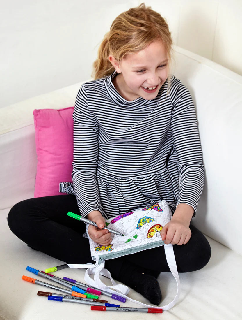 Butterfly Crossbody Colouring Bag