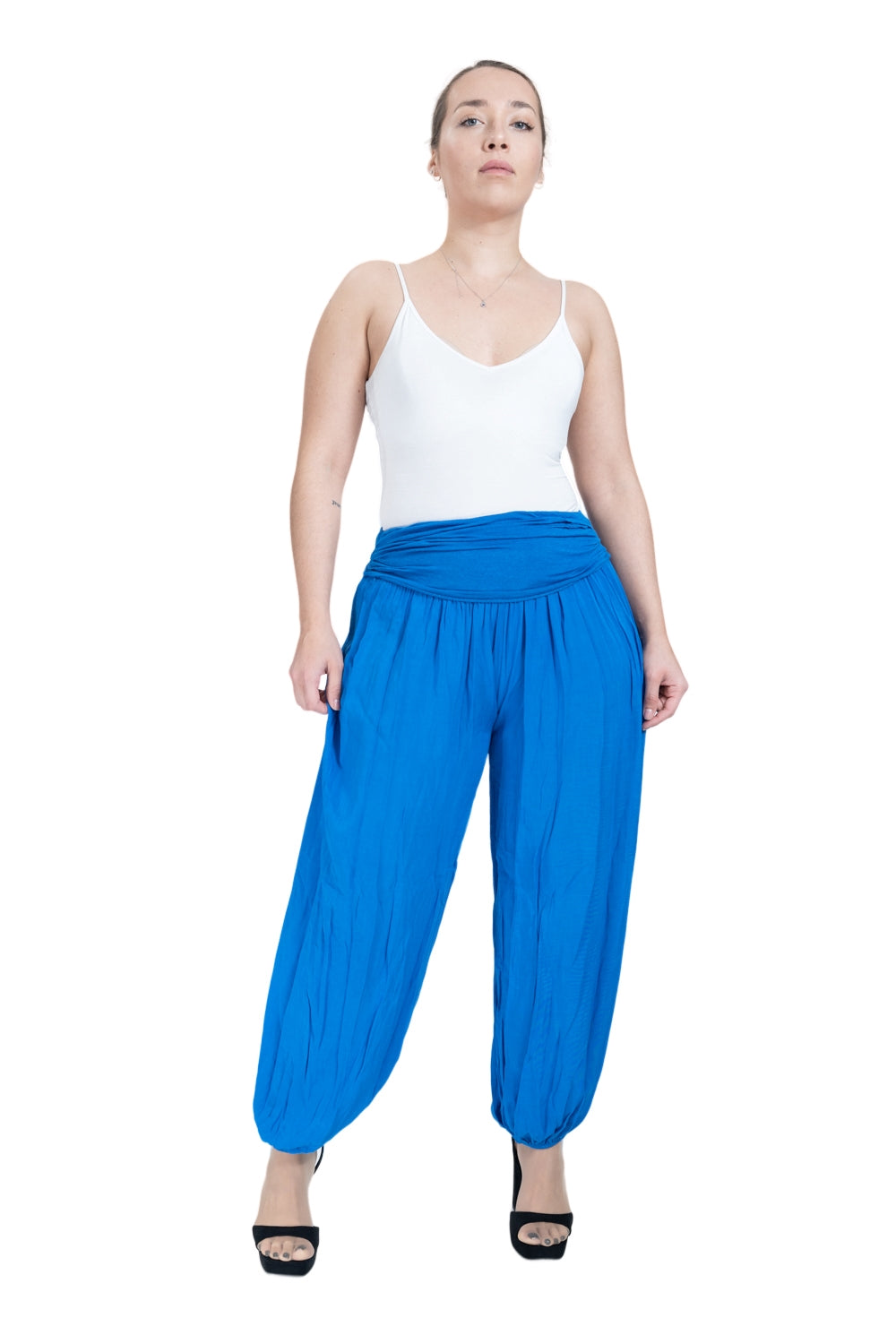 Royal Blue Lightweight Harem Trousers