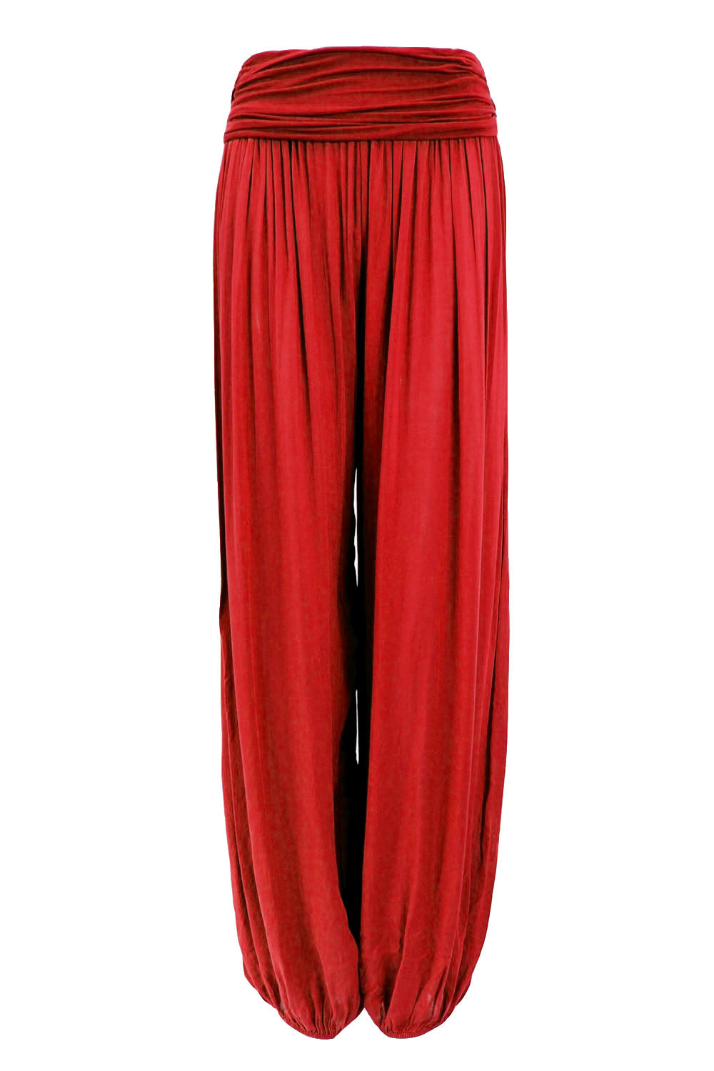 Red Lightweight Harem Trousers
