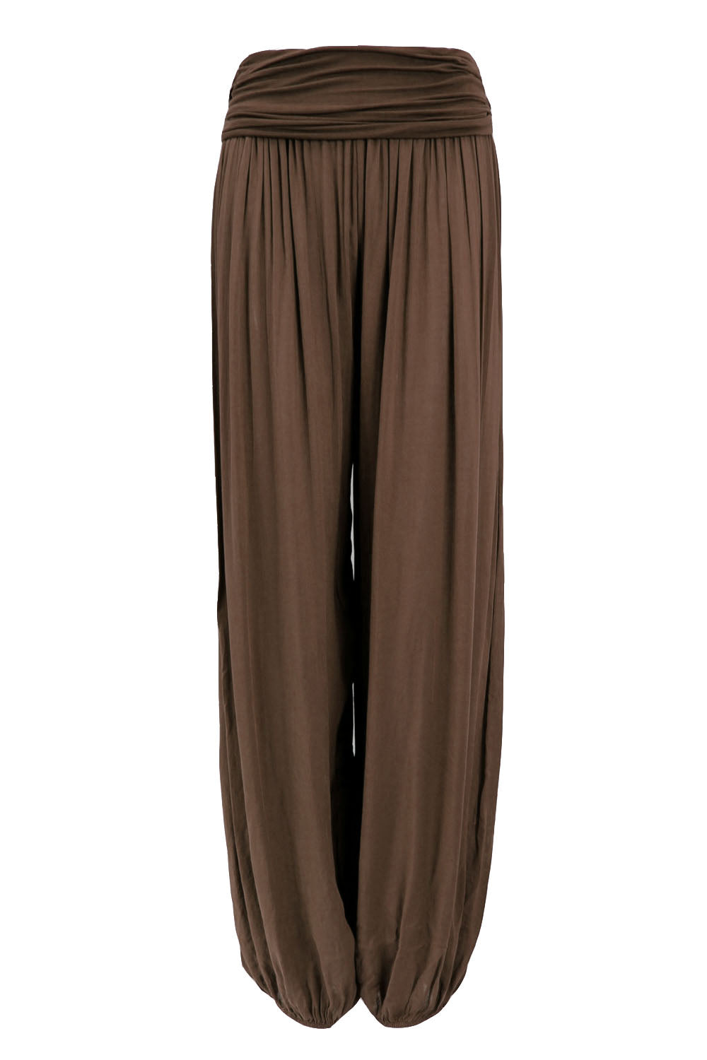 Chocolate Lightweight Harem Trousers
