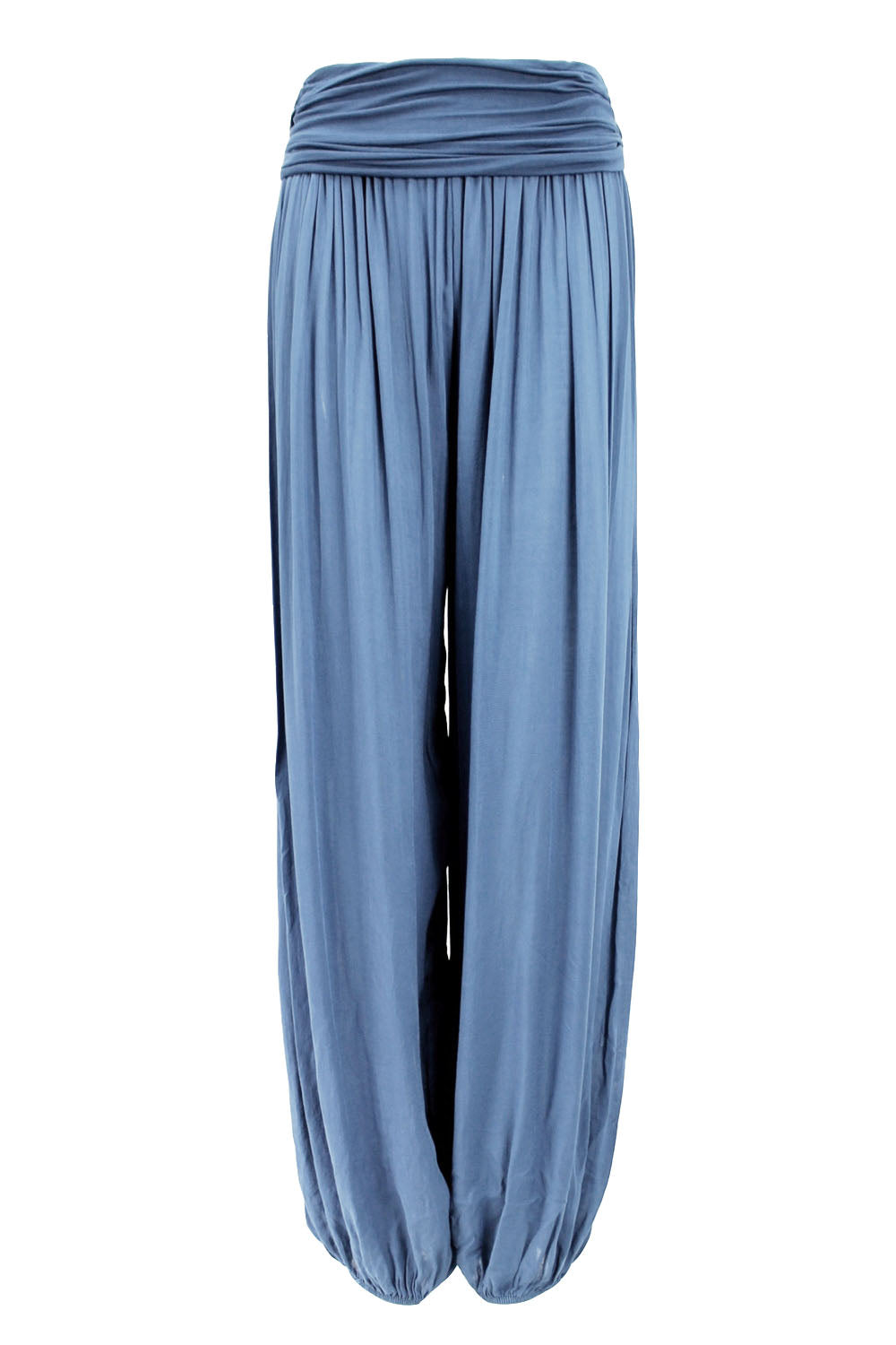 Denim Blue Lightweight Harem Trousers