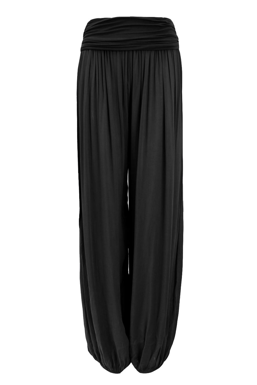 Black Plain Harem Trousers
