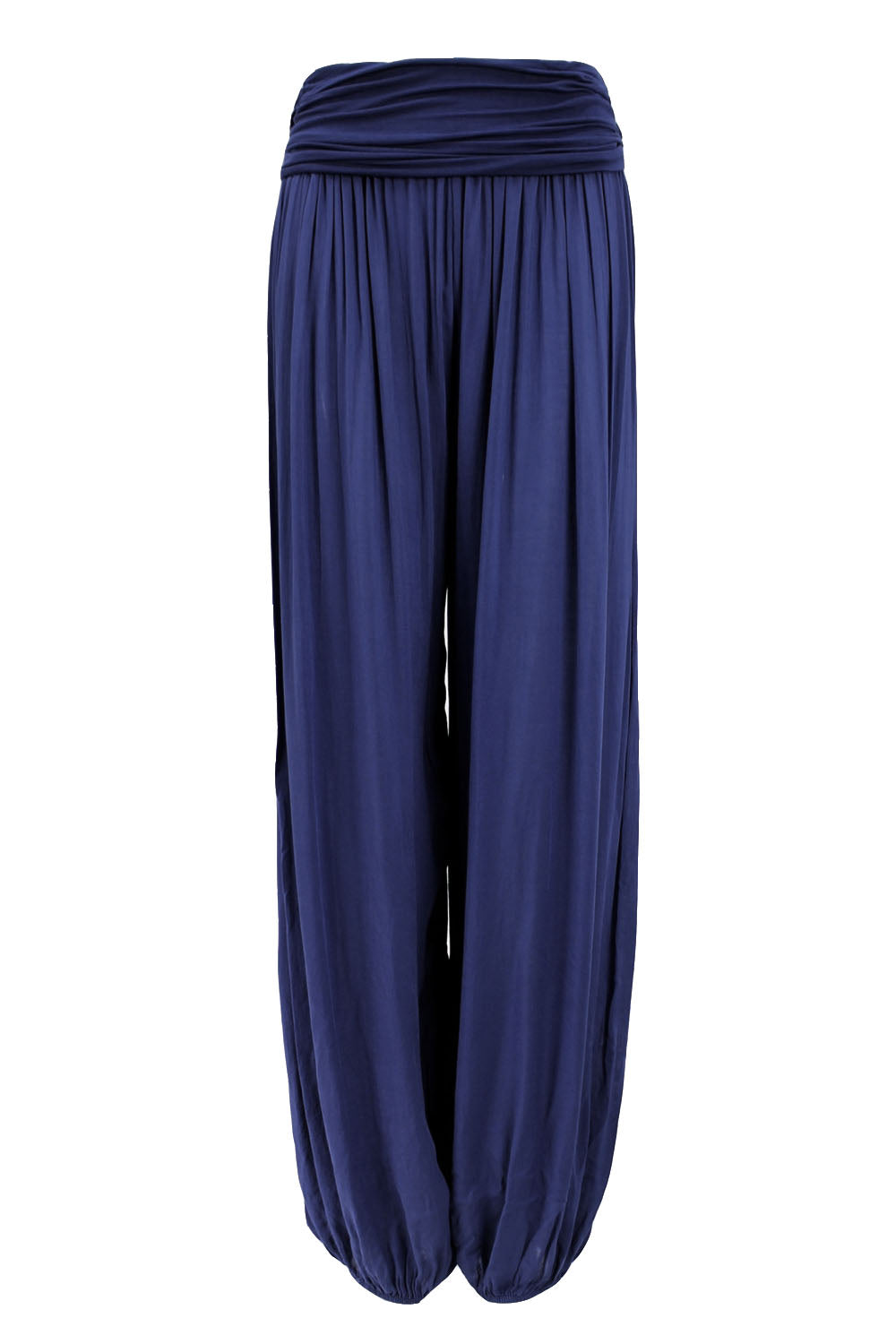 Navy Blue Plain Harem Trousers