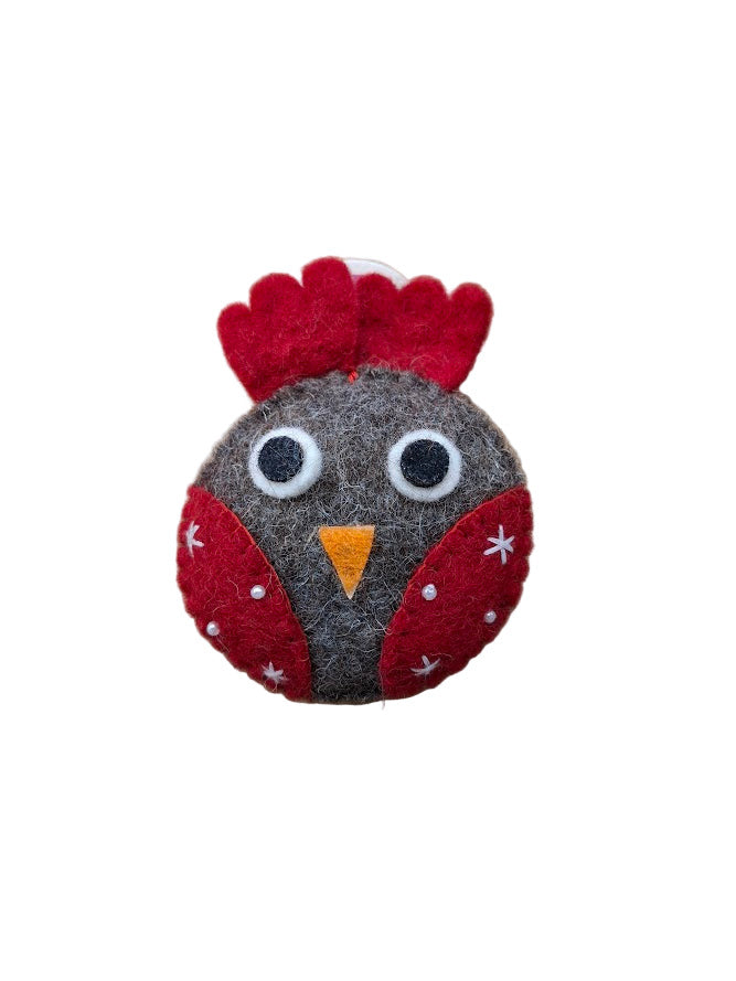 Christmas Felt Owl Hanging Decoration