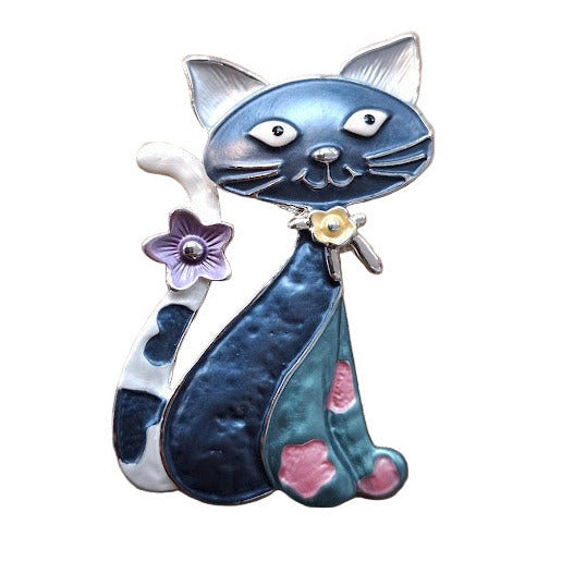 Magnetic Cat Brooch
