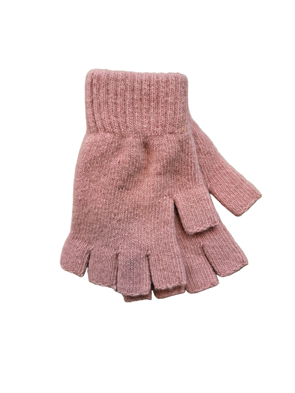 Plain Fingerless Knitted Gloves
