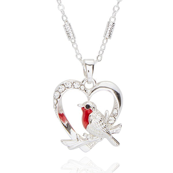 Robin Pendant - Silver Plated