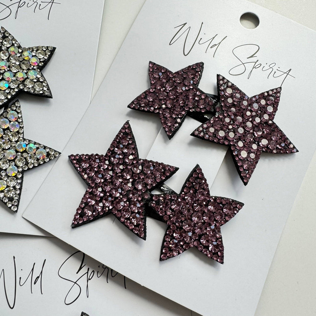 Multi Star Gift Set of 2 Hair Slides