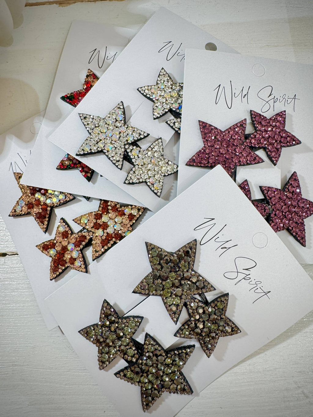 Multi Star Gift Set of 2 Hair Slides