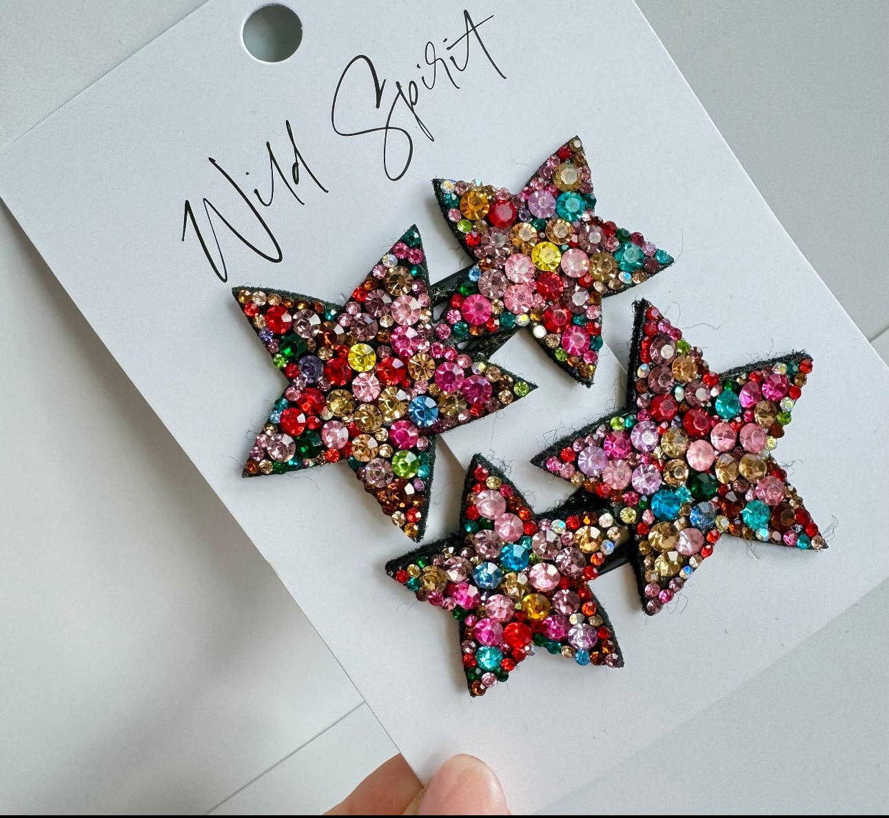 Multi Star Gift Set of 2 Hair Slides
