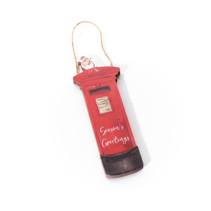 Christmas Postbox Hanging Decoration