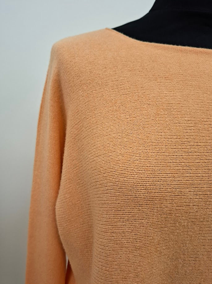 Apricot Scoop Neck Cosy Jumper