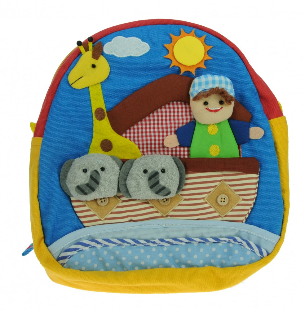 Noah's Ark Kids Toddler Rucksack Backpack with Soft Animal Activity Design & Safety Harness