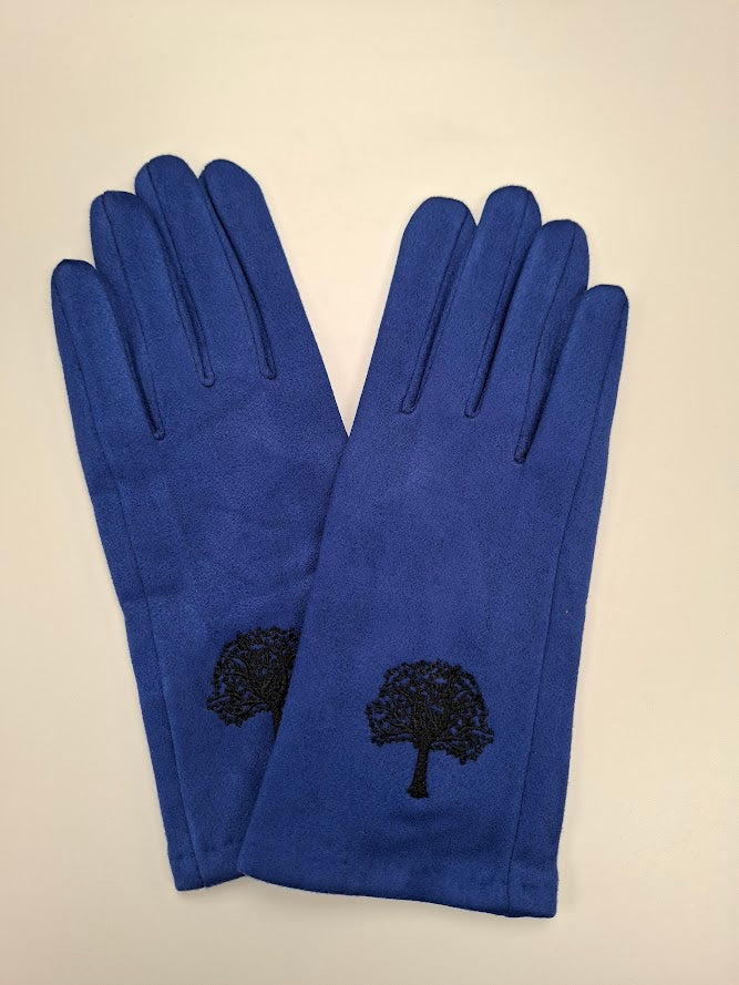 Embroidered Tree of Life Gloves