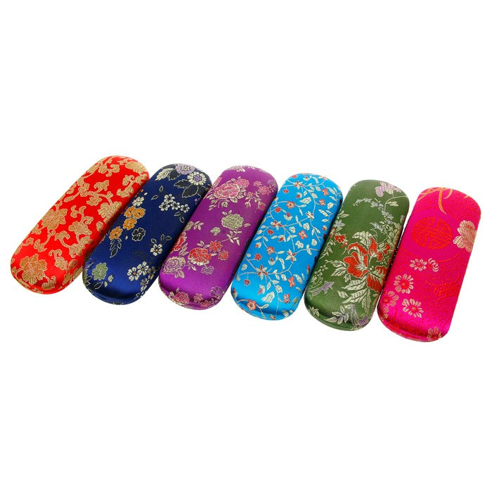 Brocade Embroidered Hard Glasses Case