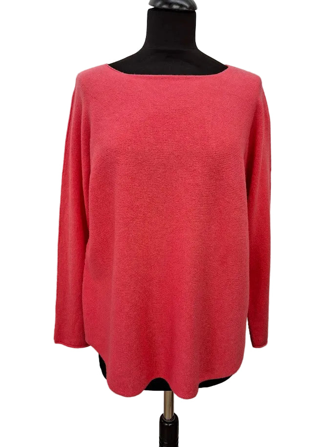 Coral Scoop Neck Cosy Jumper