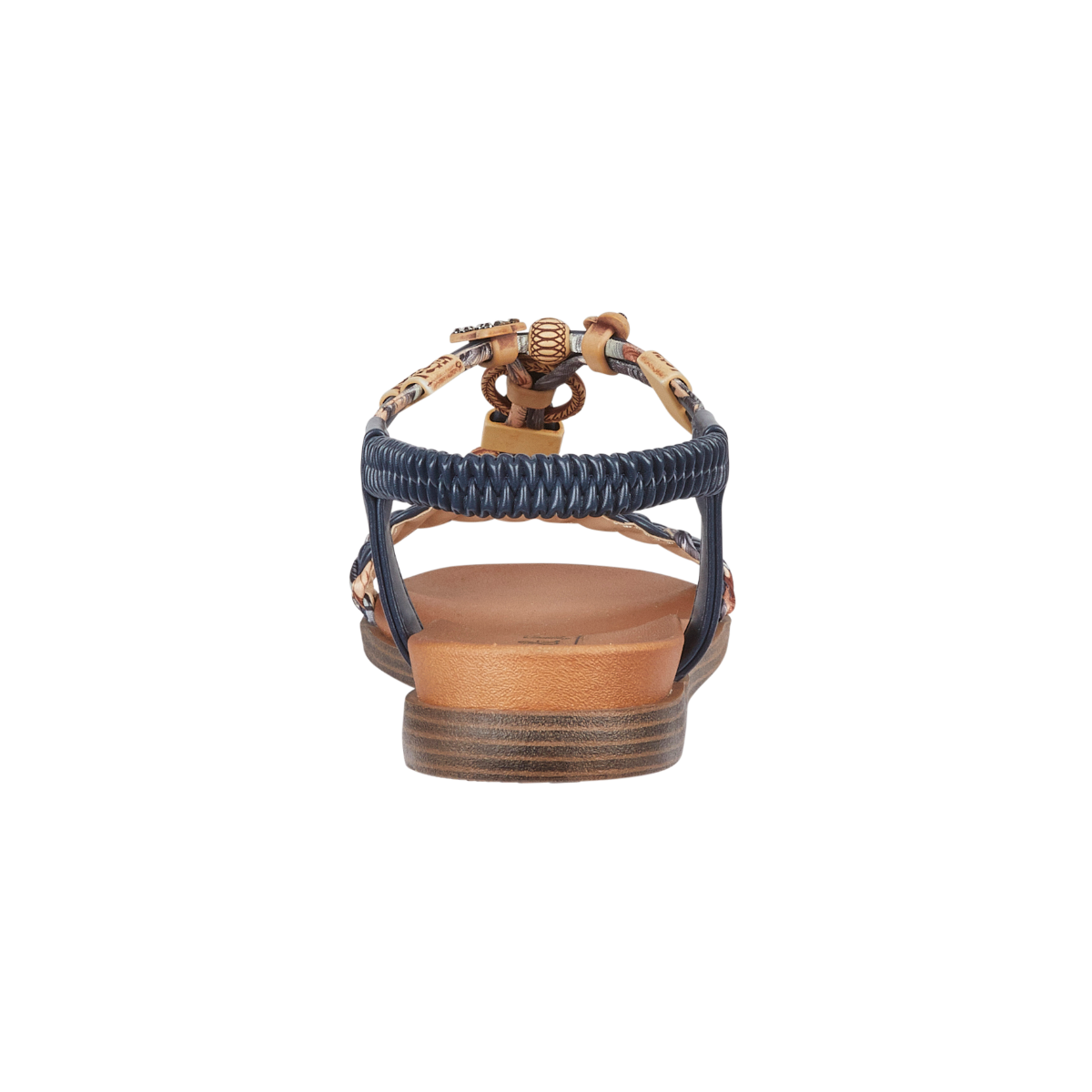 Crete Navy Embellished Butterfly Strap