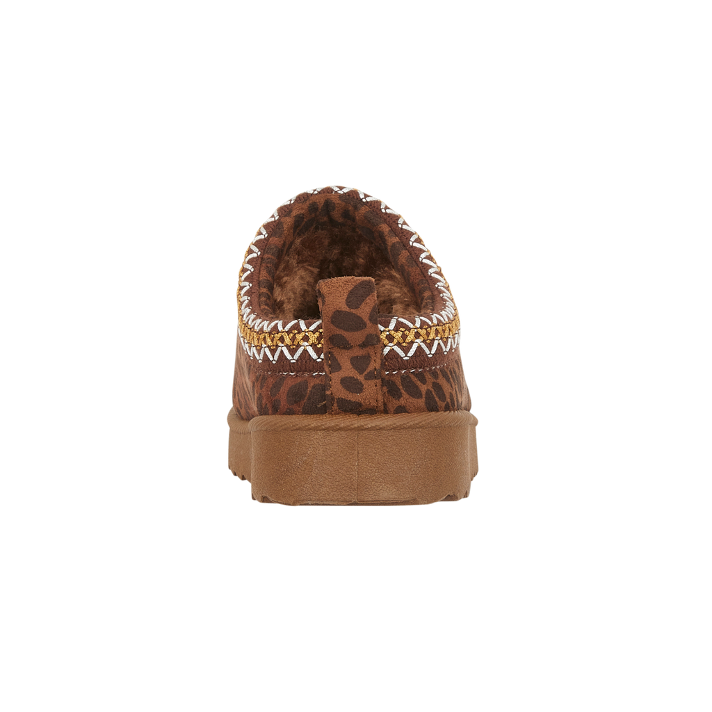 Eskimo Leopard Print Slip on Mules