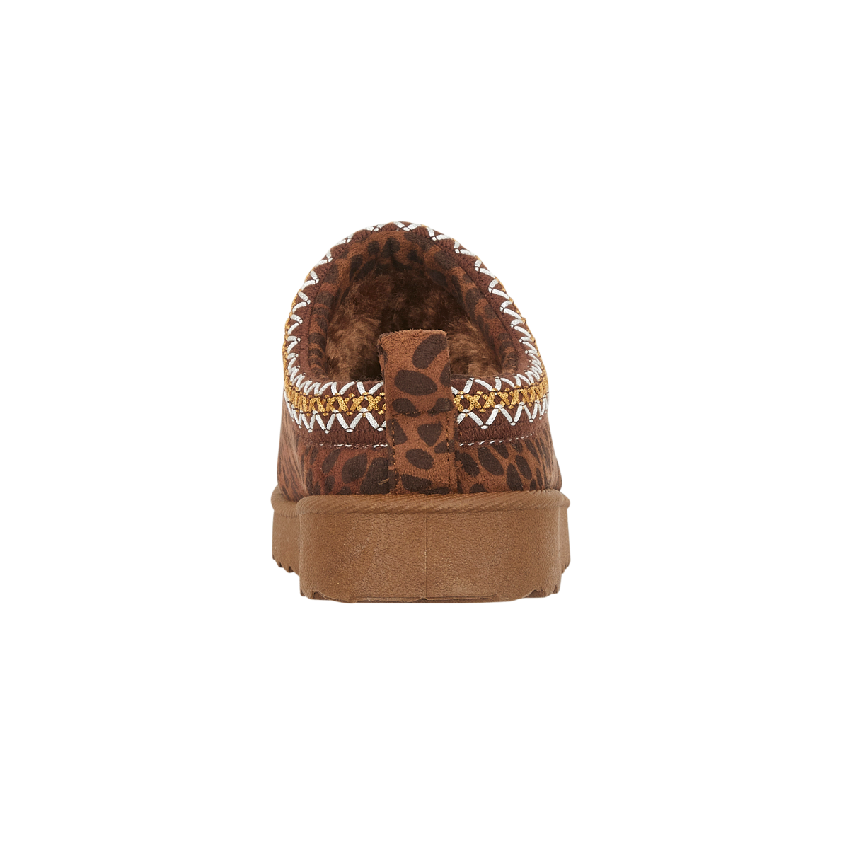 Eskimo Leopard Print Slip on Mules