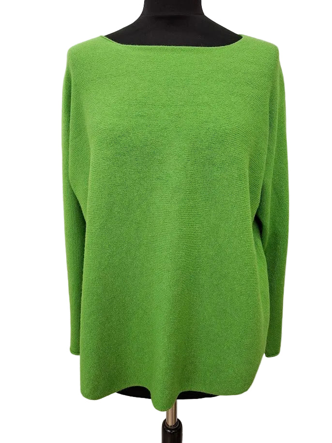 Green Scoop Neck Cosy Jumper