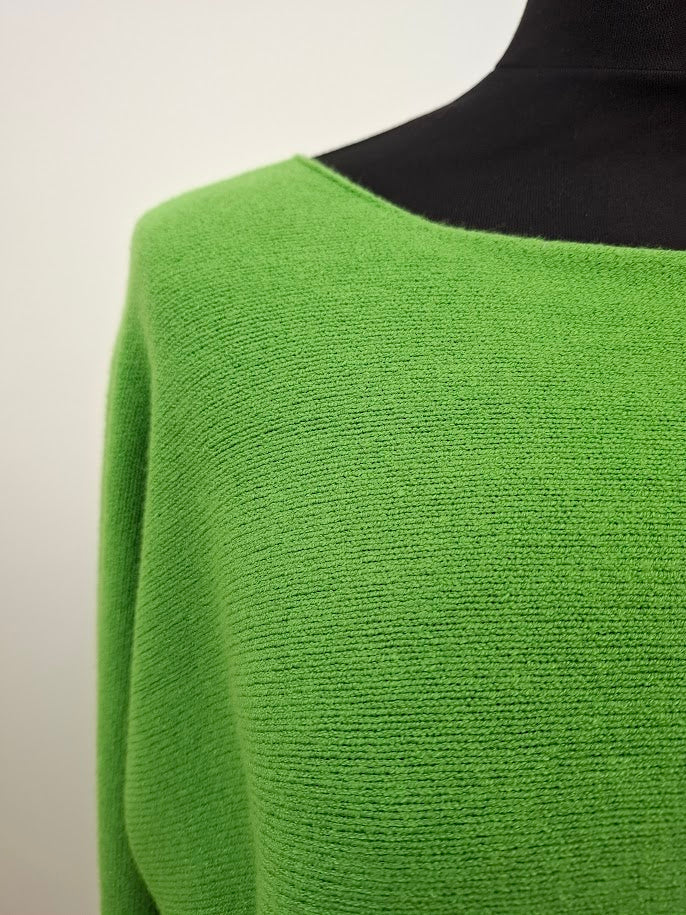 Green Scoop Neck Cosy Jumper