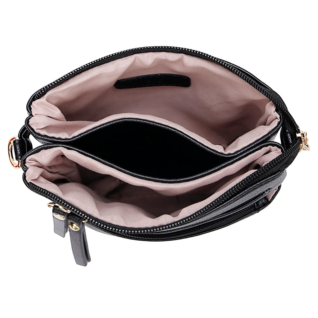 Lime Green Tree of Life Small PU Crossbody Handbag