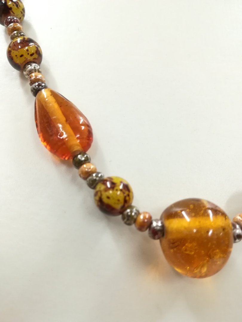 Marie Beaded Glass Necklace