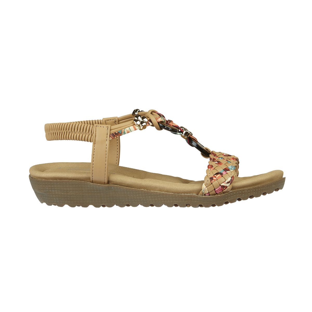 Marrakesh Tan Beaded Sandals