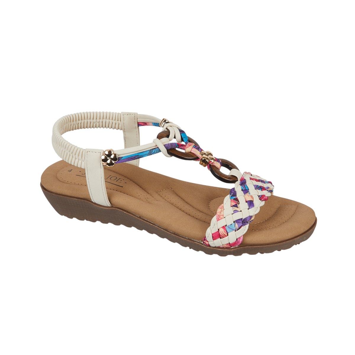 Marrakesh White Beaded Sandals
