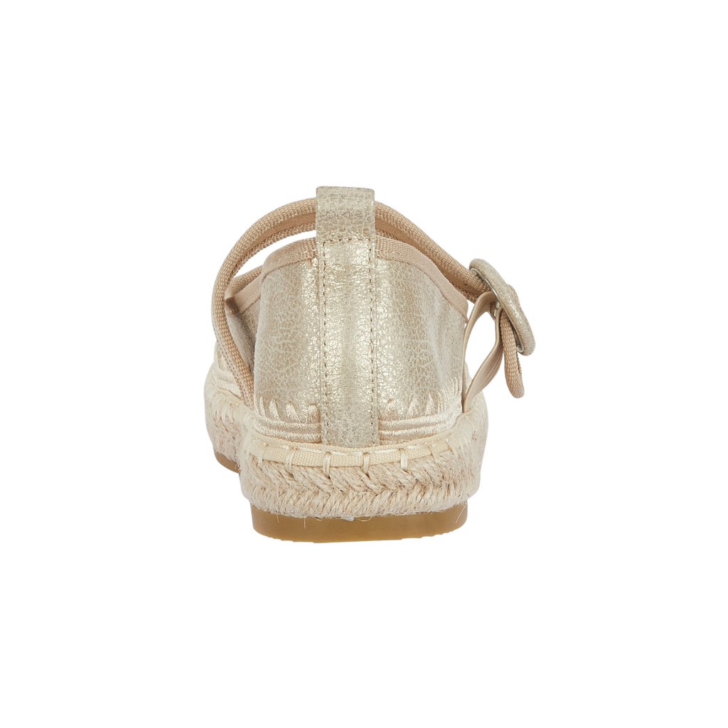 Mellow Gold Luxe Shimmer Buckle Strap Espadrille