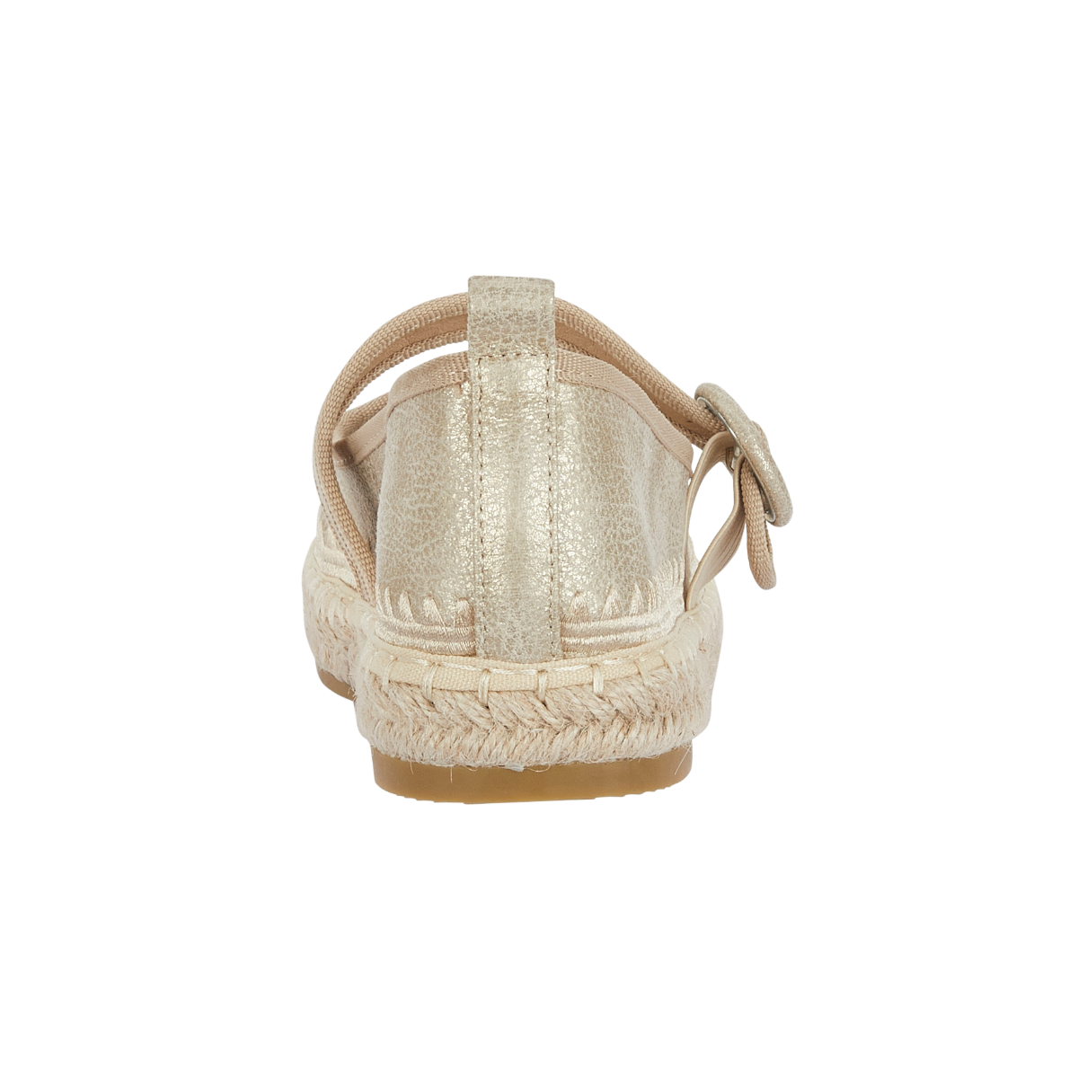 Mellow Gold Luxe Shimmer Buckle Strap Espadrille