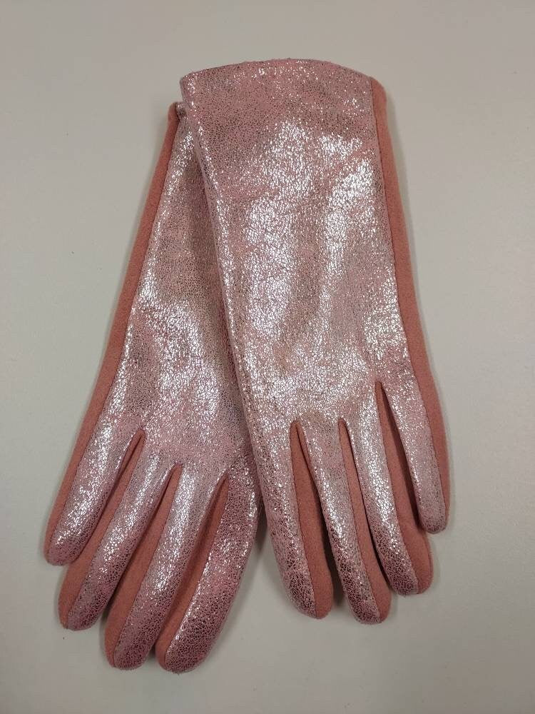 Metallic Finish Touchscreen Gloves