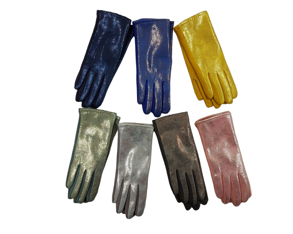 Metallic Finish Touchscreen Gloves