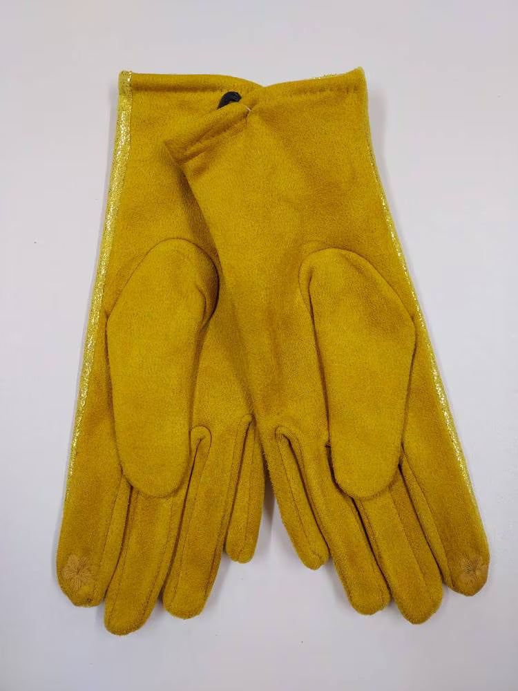 Metallic Finish Touchscreen Gloves