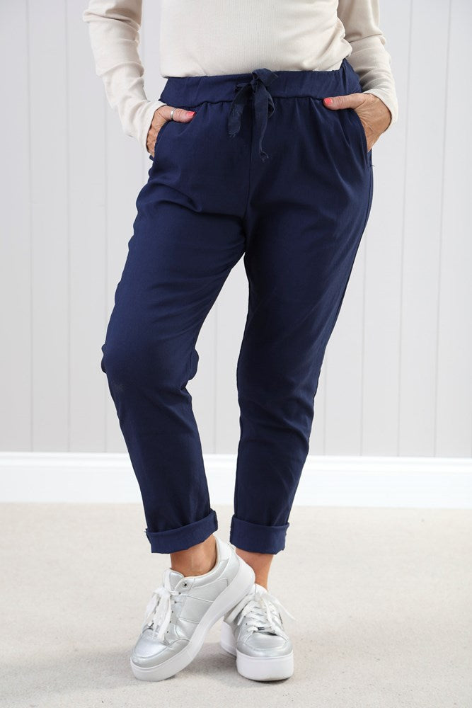 Navy Blue Magic Trousers
