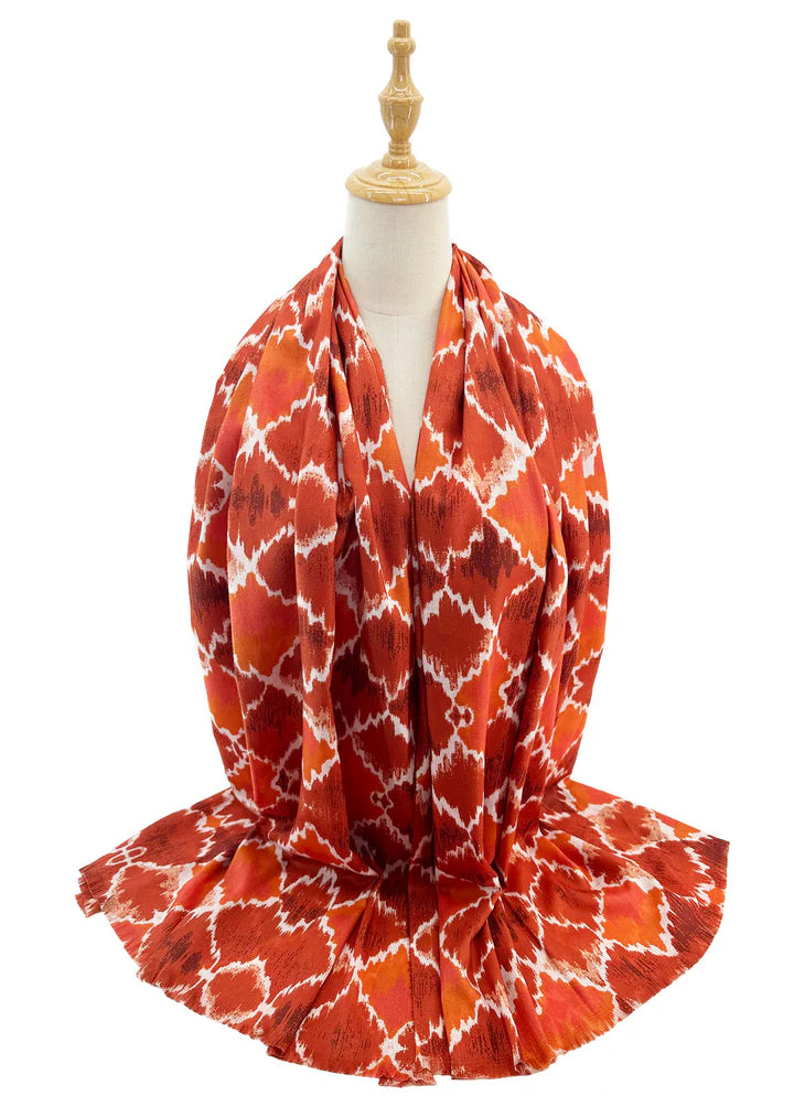 Burning Ikat Scarf