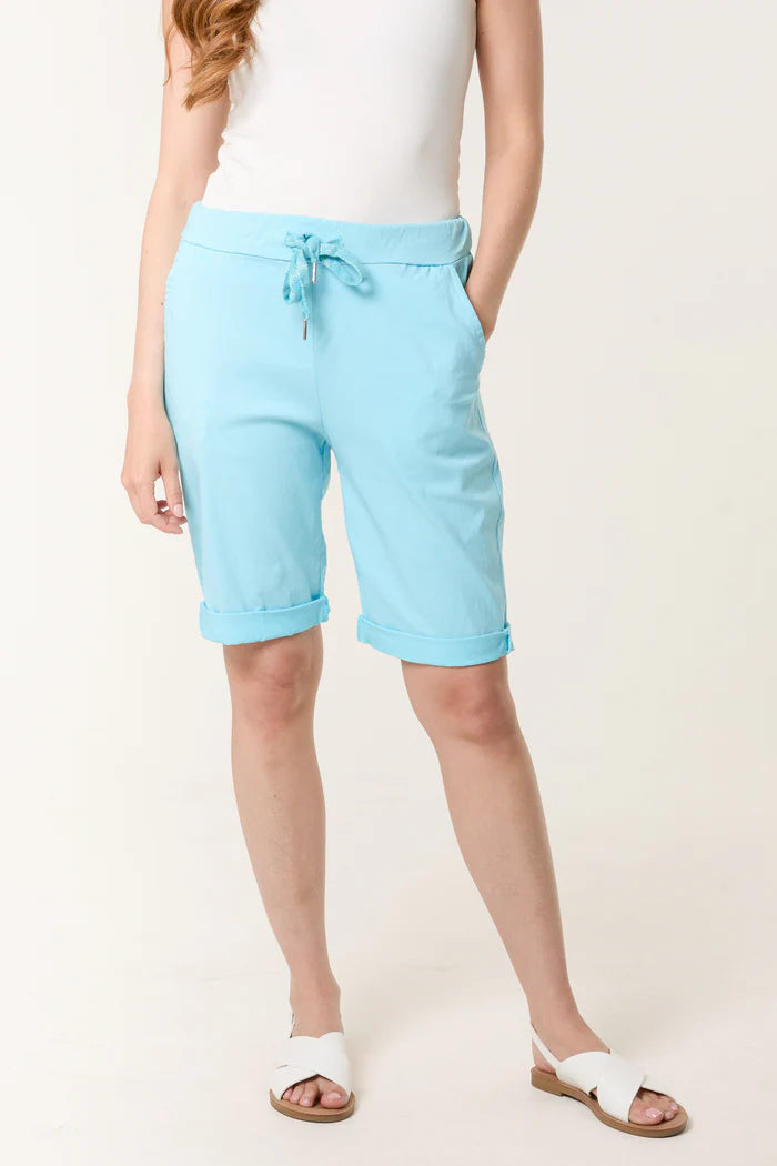 Light Blue Stretch Magic Shorts