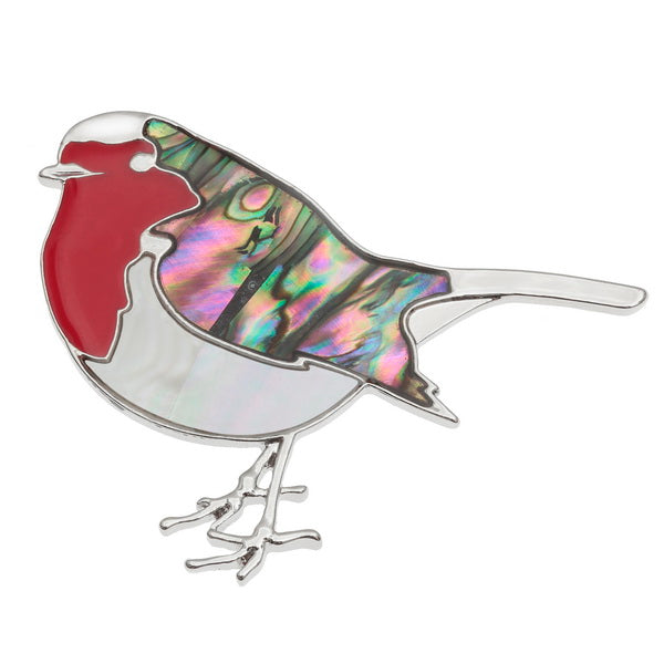 Festive Robin Pin Brooch