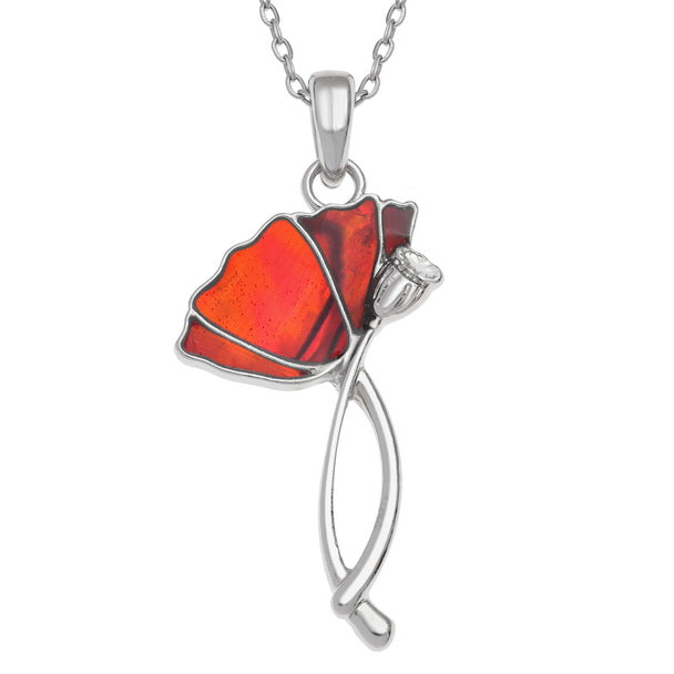 Poppy Paua Shell Necklace