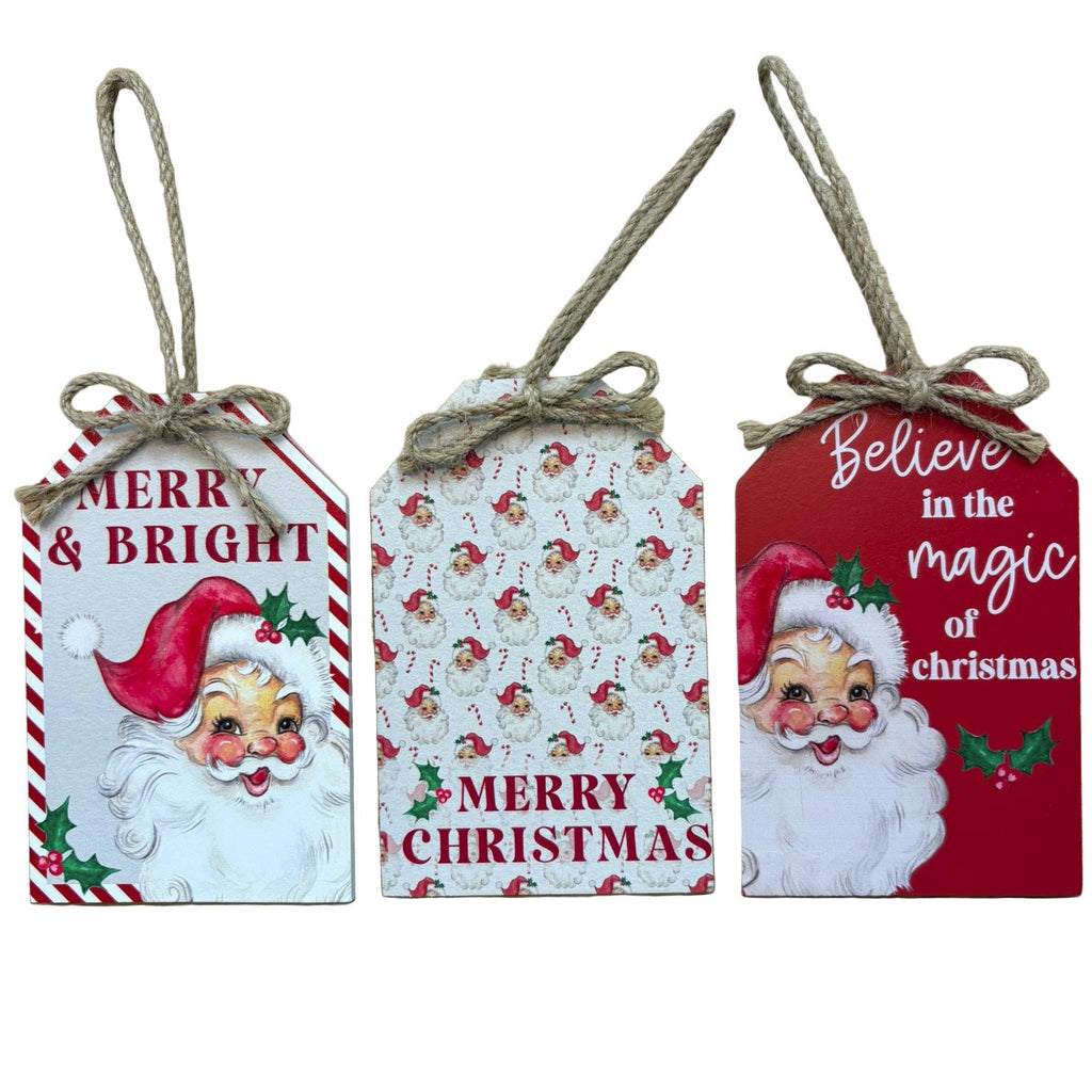 Christmas Santa Tag Decoration