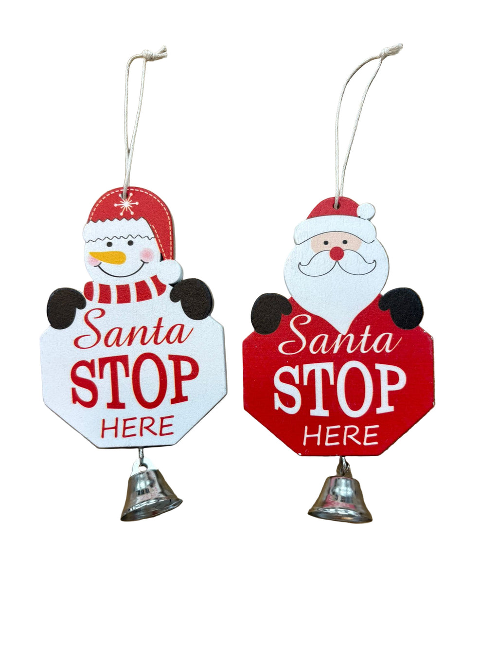 Santa Stop Here Christmas Decoration
