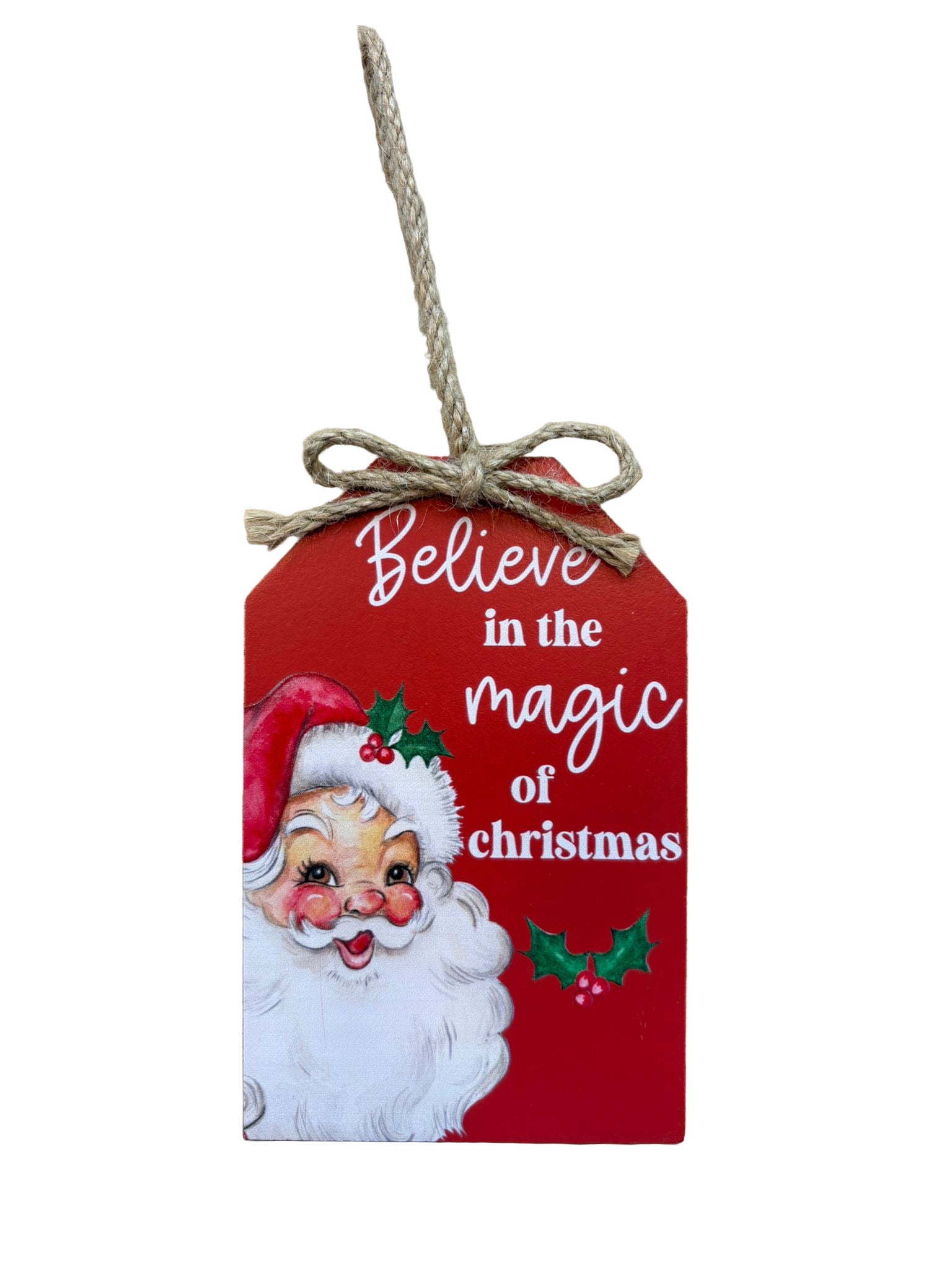 Christmas Santa Tag Decoration