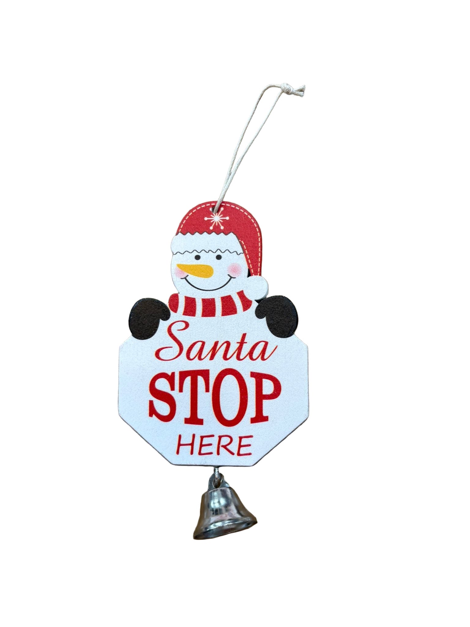 Santa Stop Here Christmas Decoration