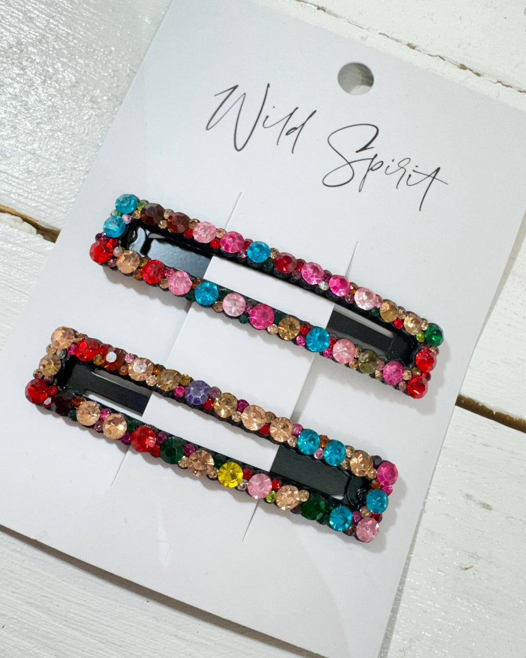 Multicolour Sparkle Gift Set of 2 Hair Slides
