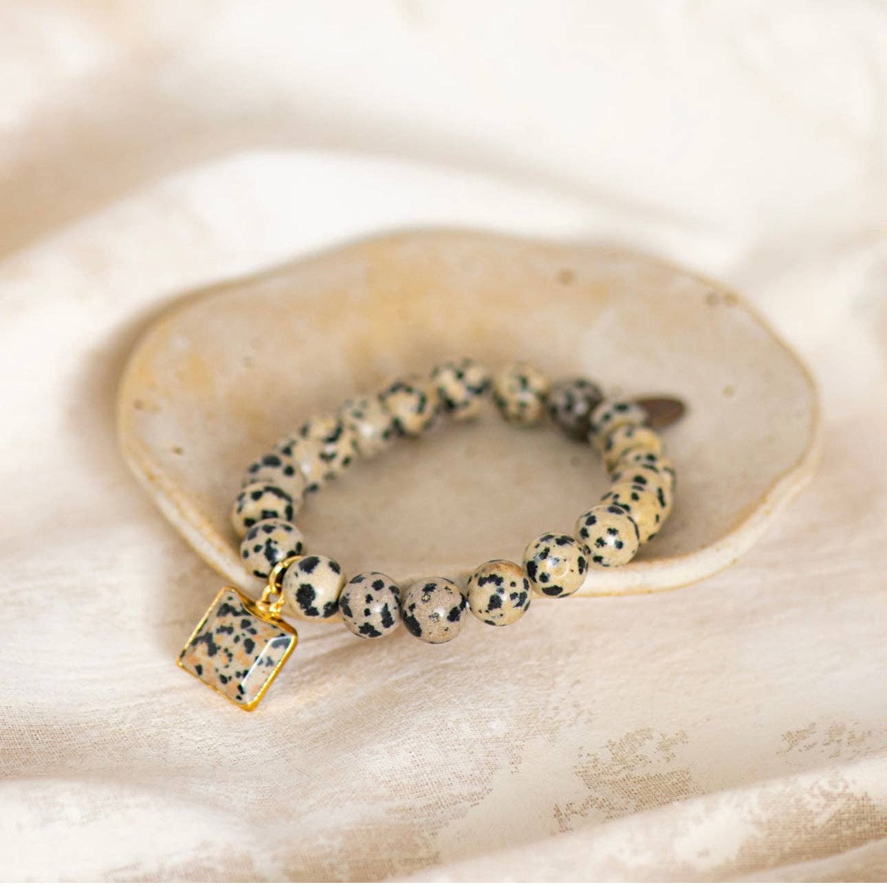 Dalmatian Spirit Stone Bracelet