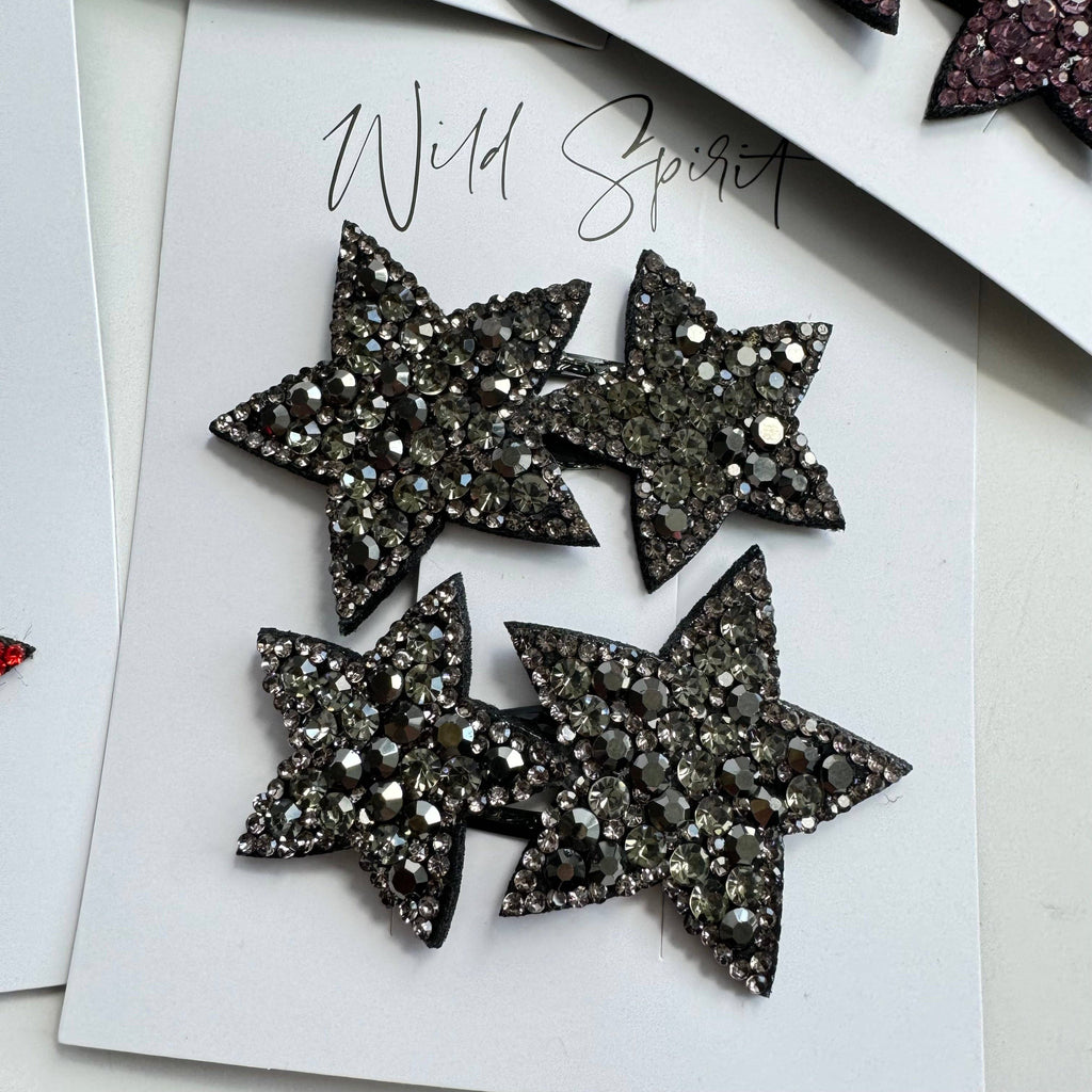 Multi Star Gift Set of 2 Hair Slides