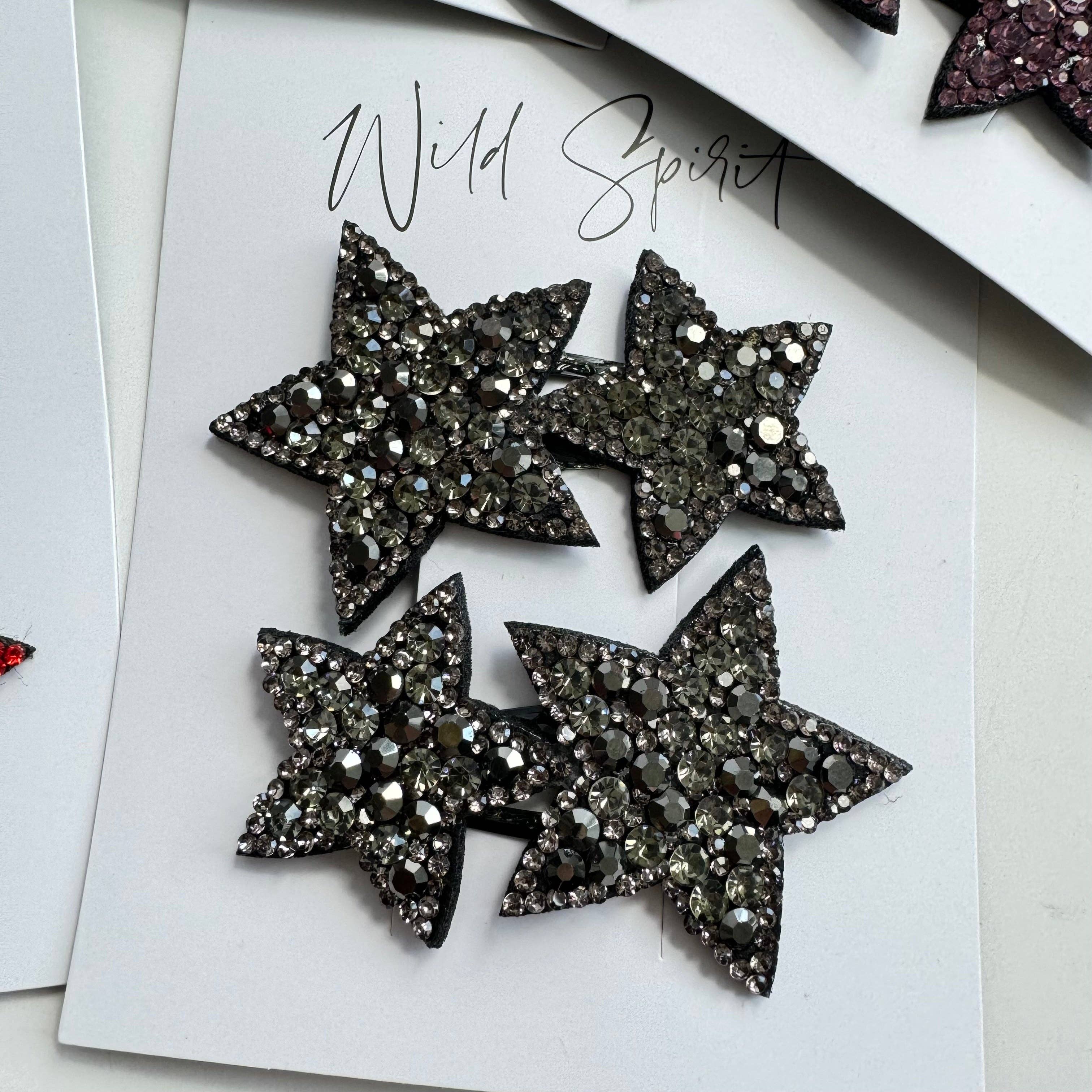 Multi Star Gift Set of 2 Hair Slides