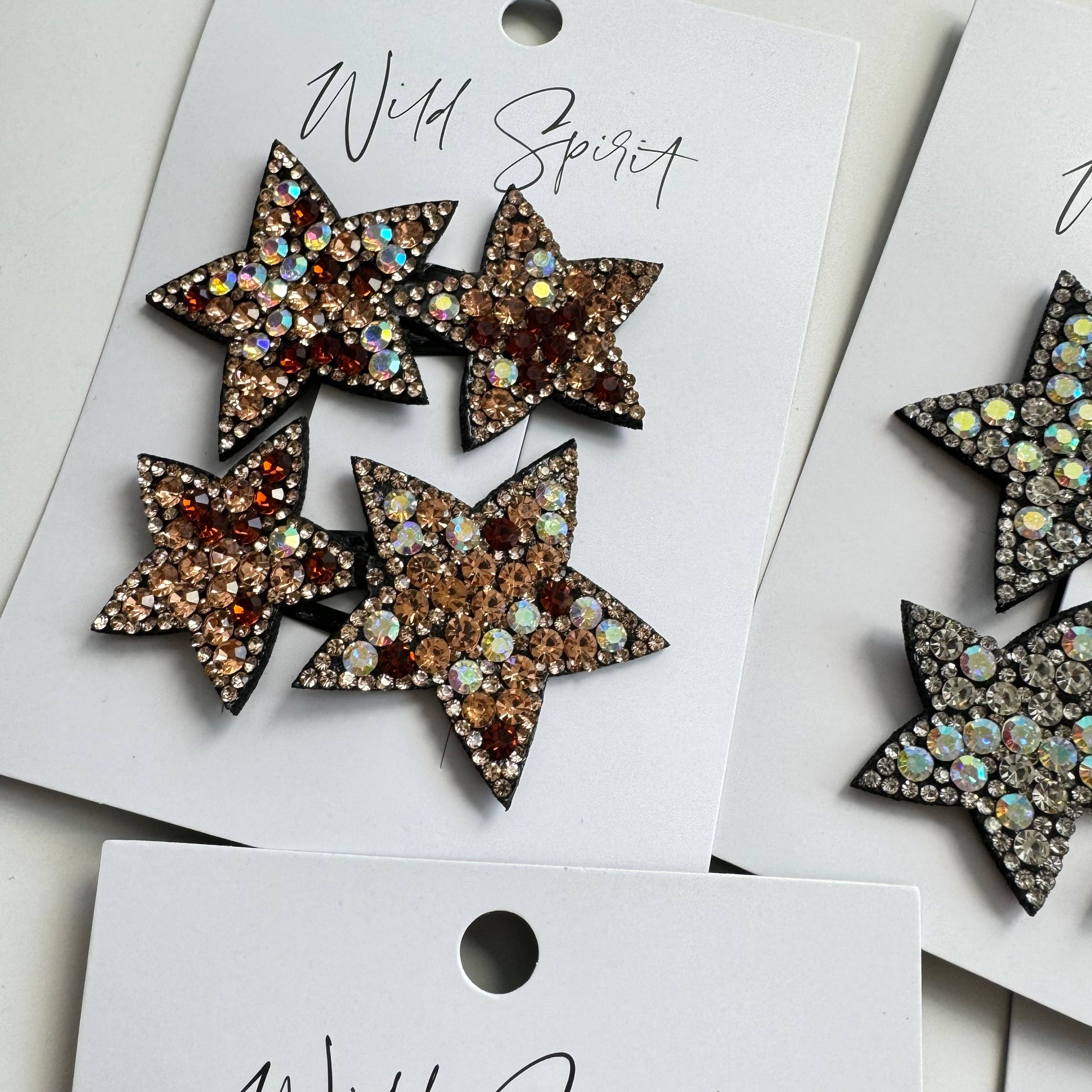 Multi Star Gift Set of 2 Hair Slides