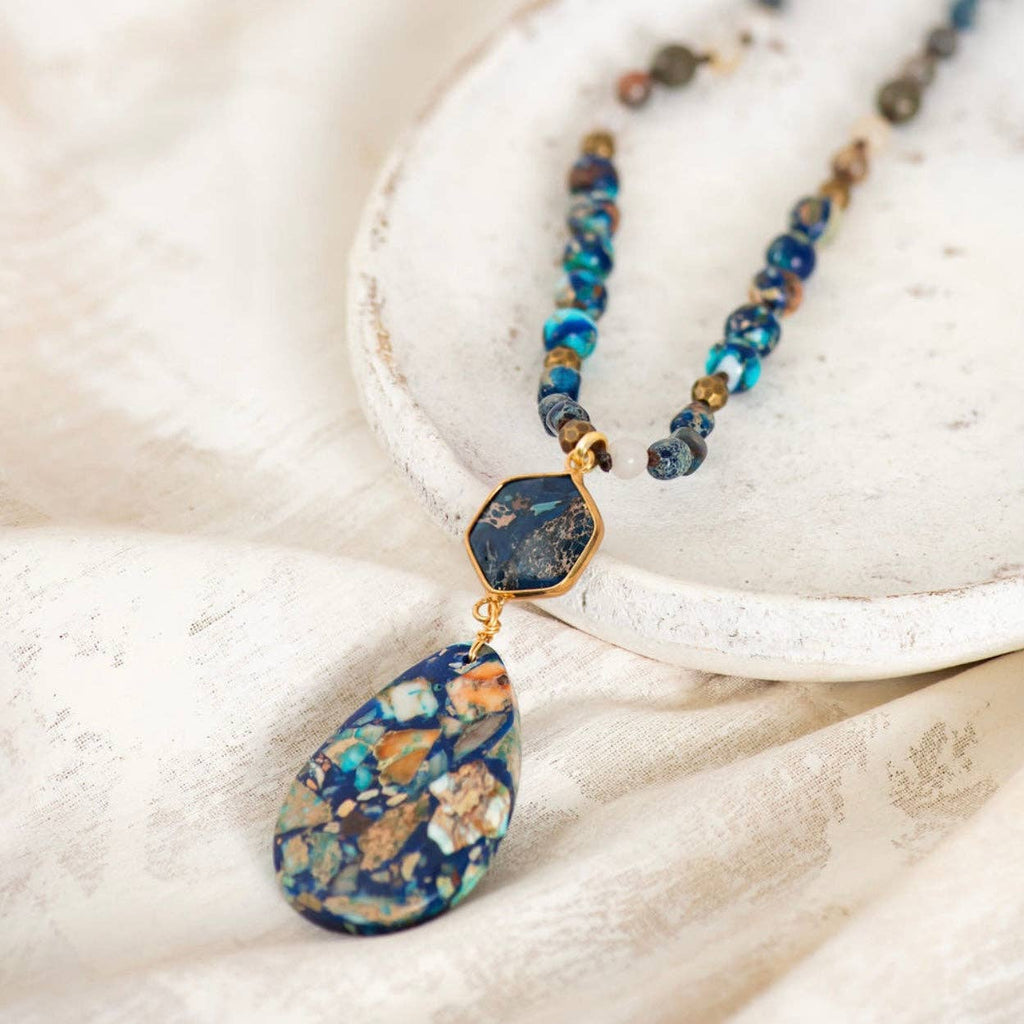 The Blue Jasper Necklace