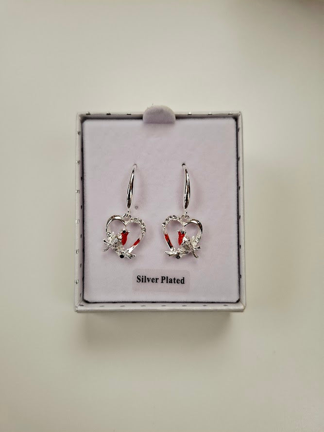 Robin Earrings - Silver Plated